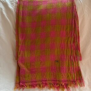 DOSA super check   shawl in sunset